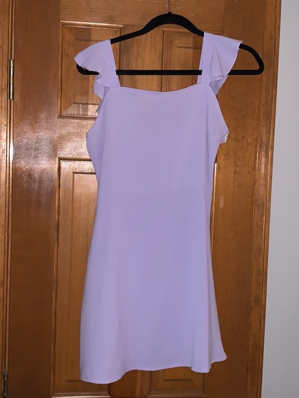 Forever 21 Lavender Ruffle Strap Mini Dress